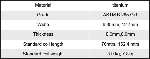 Ti conductors bar specifications